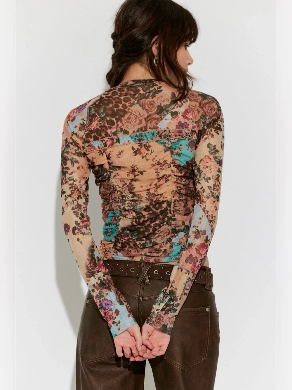 Ariana long sleeve ruched top